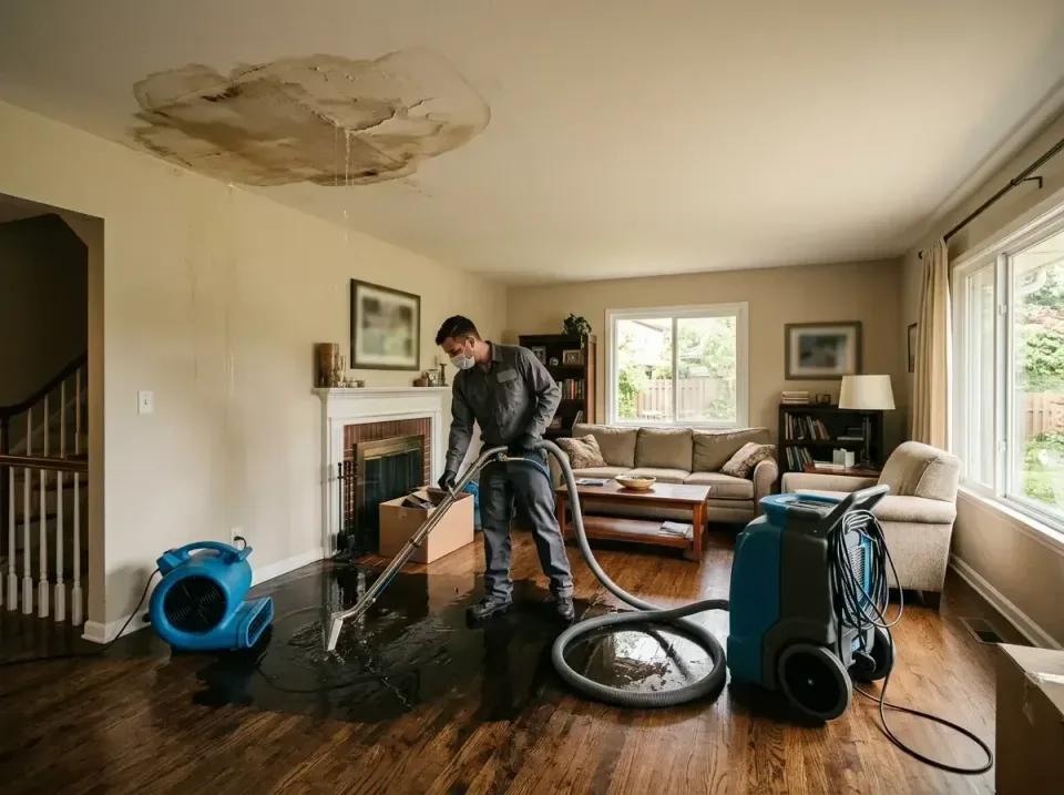 attic-pipe-burst-ceiling-drip-008 — frequently asked questions, Water Damage Restoration & Carpet Care in Clifton Heights, PA